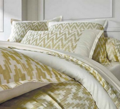 DECOR_TI_200 КПБ 200/220 прост 280/320 2 нав 50/75 сатин жаккард 460TC (в подарочной коробке) Blanc des Vosges Santreyd 