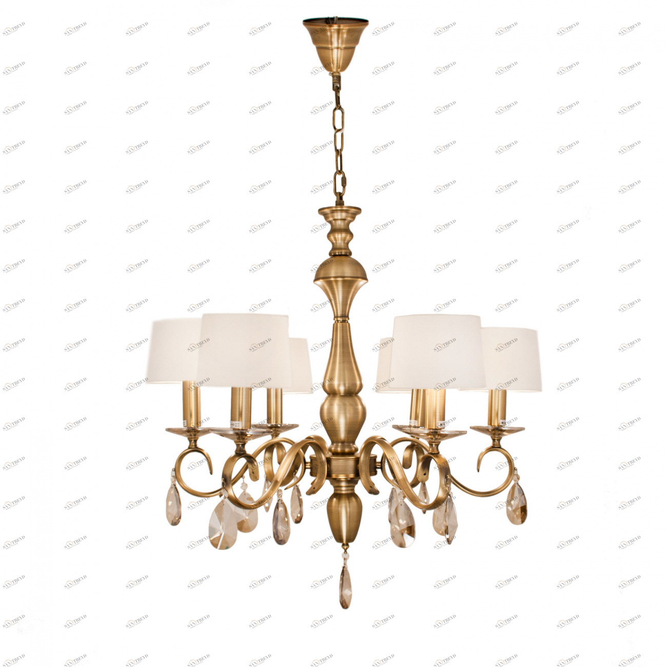 Люстра Antique Brass латунь 5450 RVASTLEY ДИЗАЙНЕРСКИЕ, PUSHA 061513 Латунь 