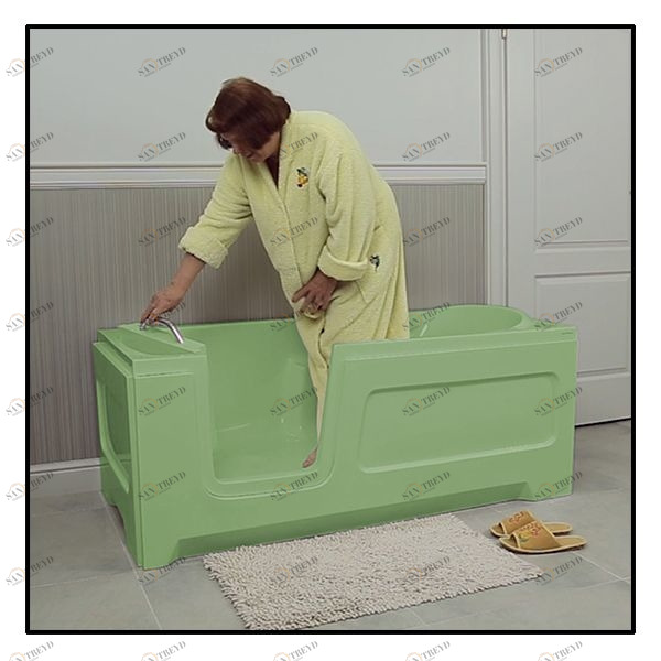 Ванна с дверцей Akcjum Relax 170-80-LH-S лежачая левосторонняя салатовая RELAX17080LHS