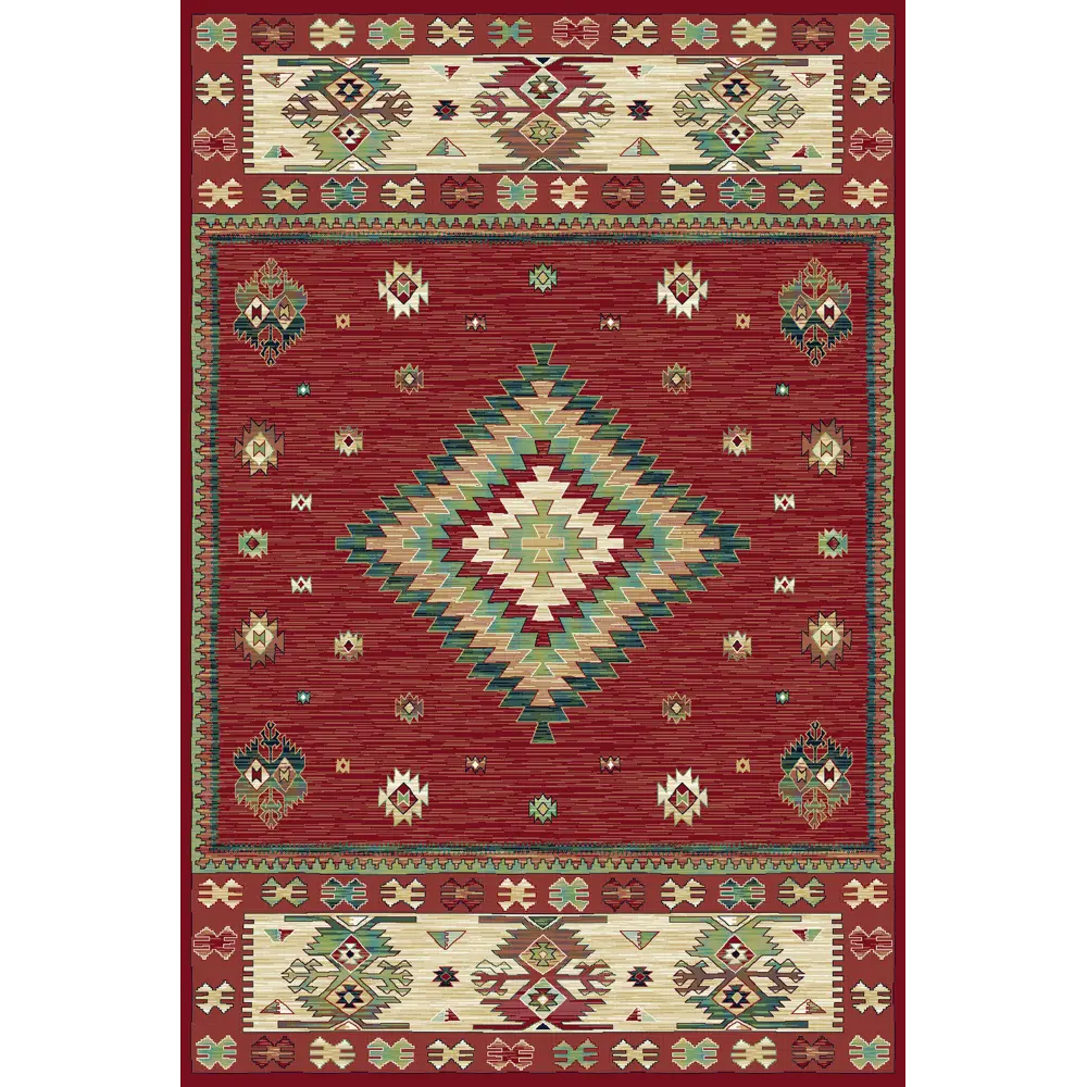 Ковер вискоза Hermitage 14504/1060 135x195 см цвет красный 85305666 STLM-2142228 RAGOLLE 