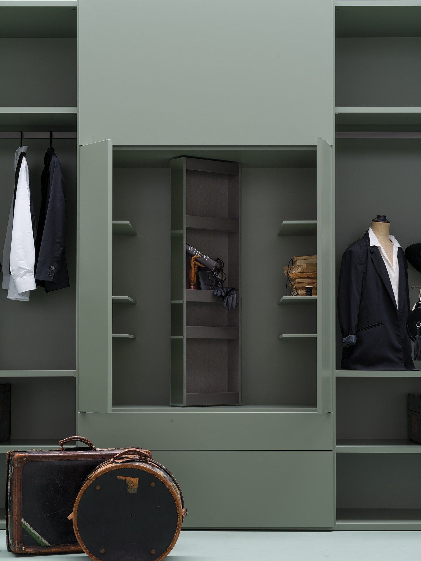 Шкаф с поворотным зеркалом и вешалкой для одежды Caccaro Roomy ARCH-00061512 - Вид №4