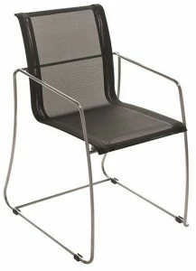 Il Giardino di Legno Садовый стул на санках из нержавеющей стали с подлокотниками Avalon 5313