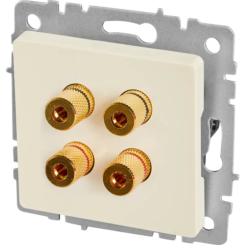 Аудиорозетка IEK Brite для скрытого монтажа в белом цвете 87761522 STLM-1109878 - Вид №1