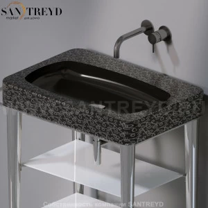 L131401P Накладная раковина на столешницу  прямоугольная A. e T. Italia FUSION