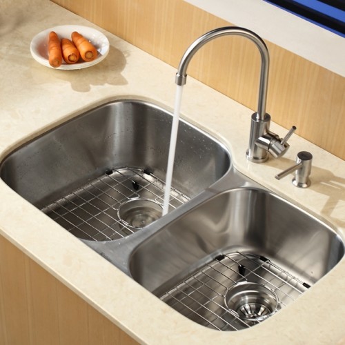 KBU24-KPF2160-SD20 Мойка кухонная прямоугольная Krausru  - Вид №4