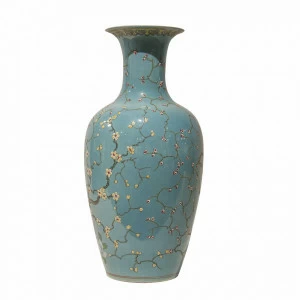 Ваза фарфоровая голубая 48 см Pokuna BUREAU ДИЗАЙНЕРСКИЕ 262985 Голубой