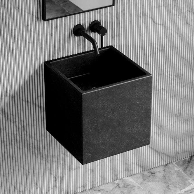 Мраморная квадратная одиночная подвесная раковина LUSSO CINO ARCH-00112014 - Вид №2