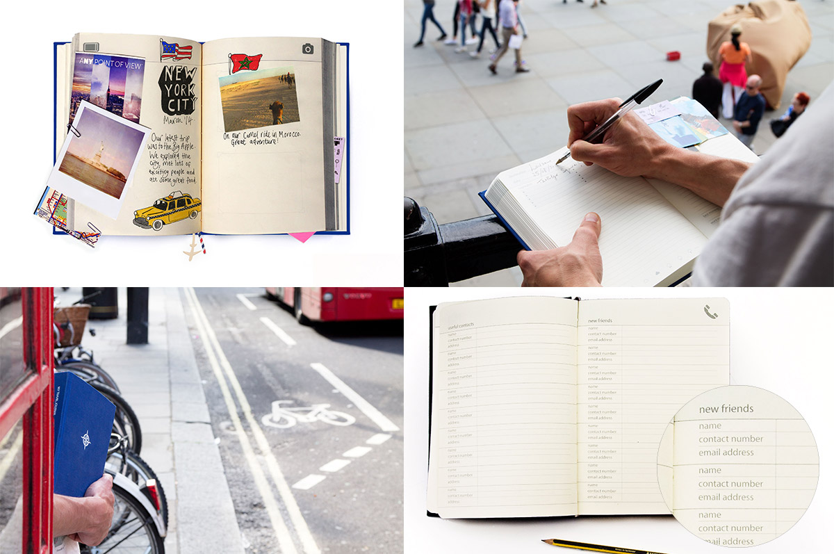 SK MYTRAVEL1 Журнал путешественника my travel синий Suck UK  - Вид №3