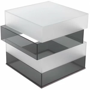 Gianfranco Ferré Home Квадратный журнальный столик из сатинированного стекла Jenga Jen.231.a