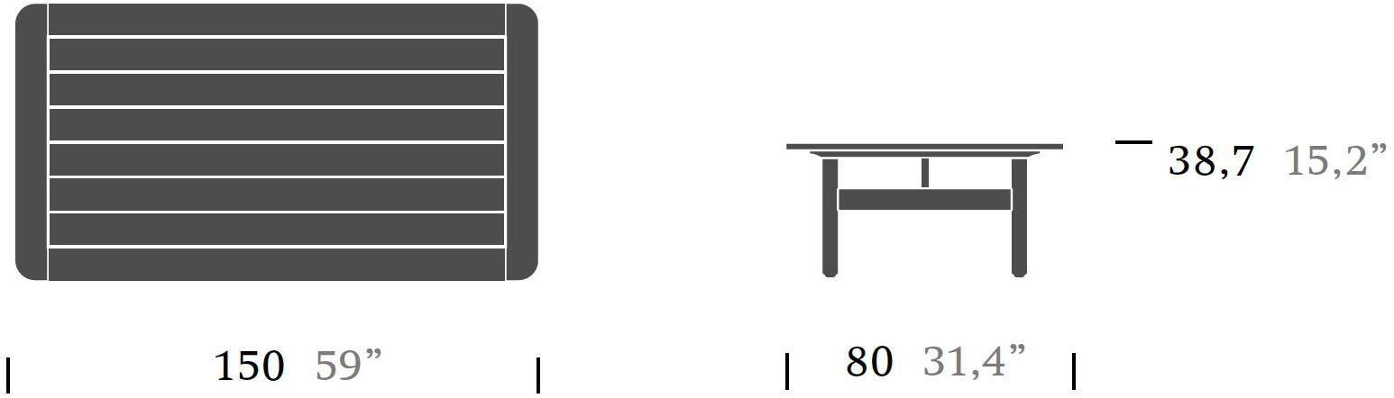 Kettal Садовый столик из мрамора Riva 26740 - Вид №3