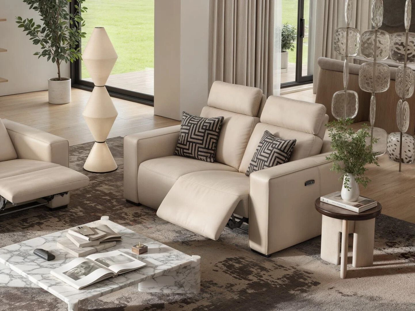 2-местный кожаный диван Sofanella Бергамо ARCH-00004533 - Вид №3