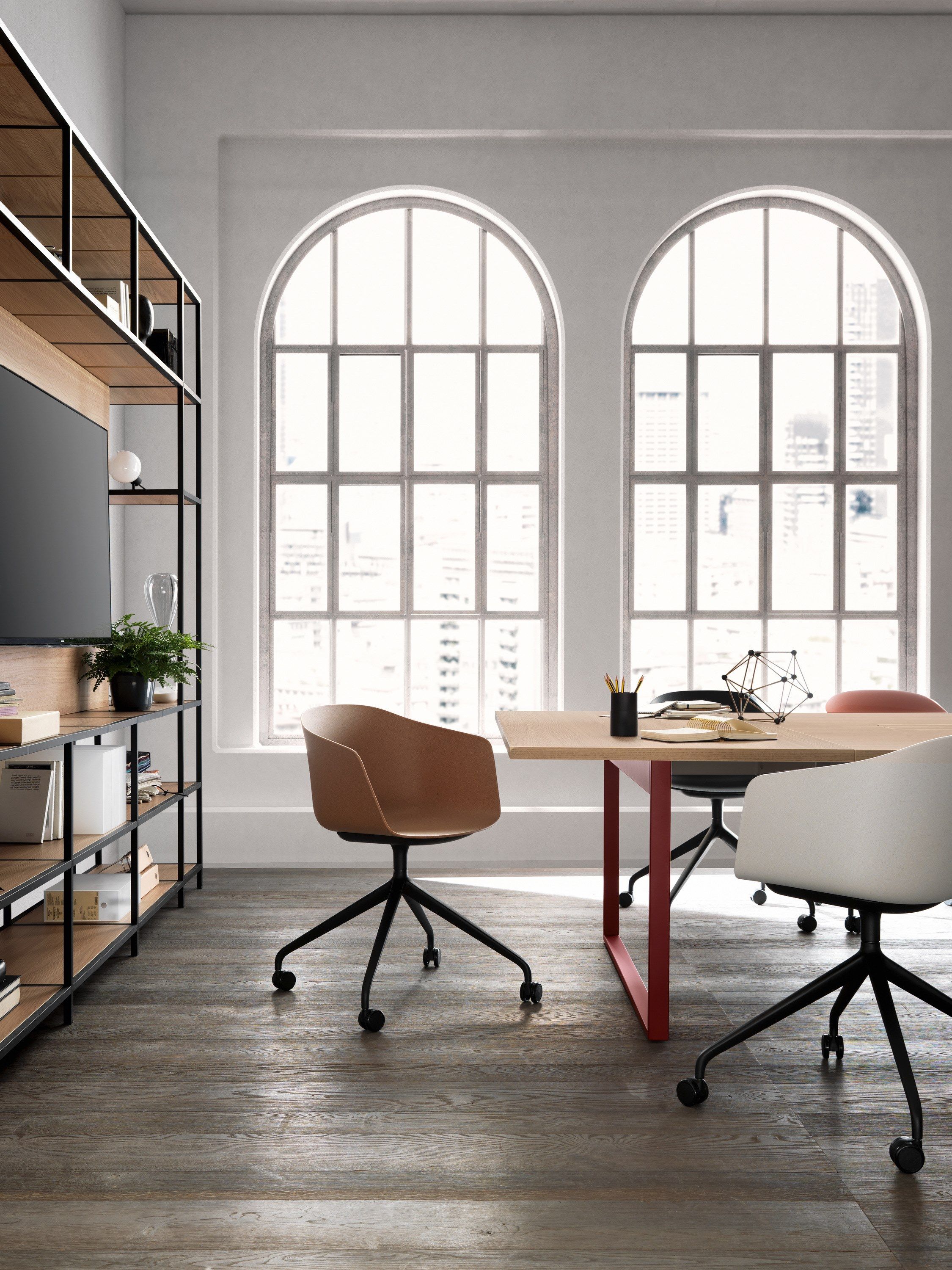 Прямоугольный стол для совещаний с системой люверсов Martex Pigreco Loop ARCH-00078996 - Вид №2