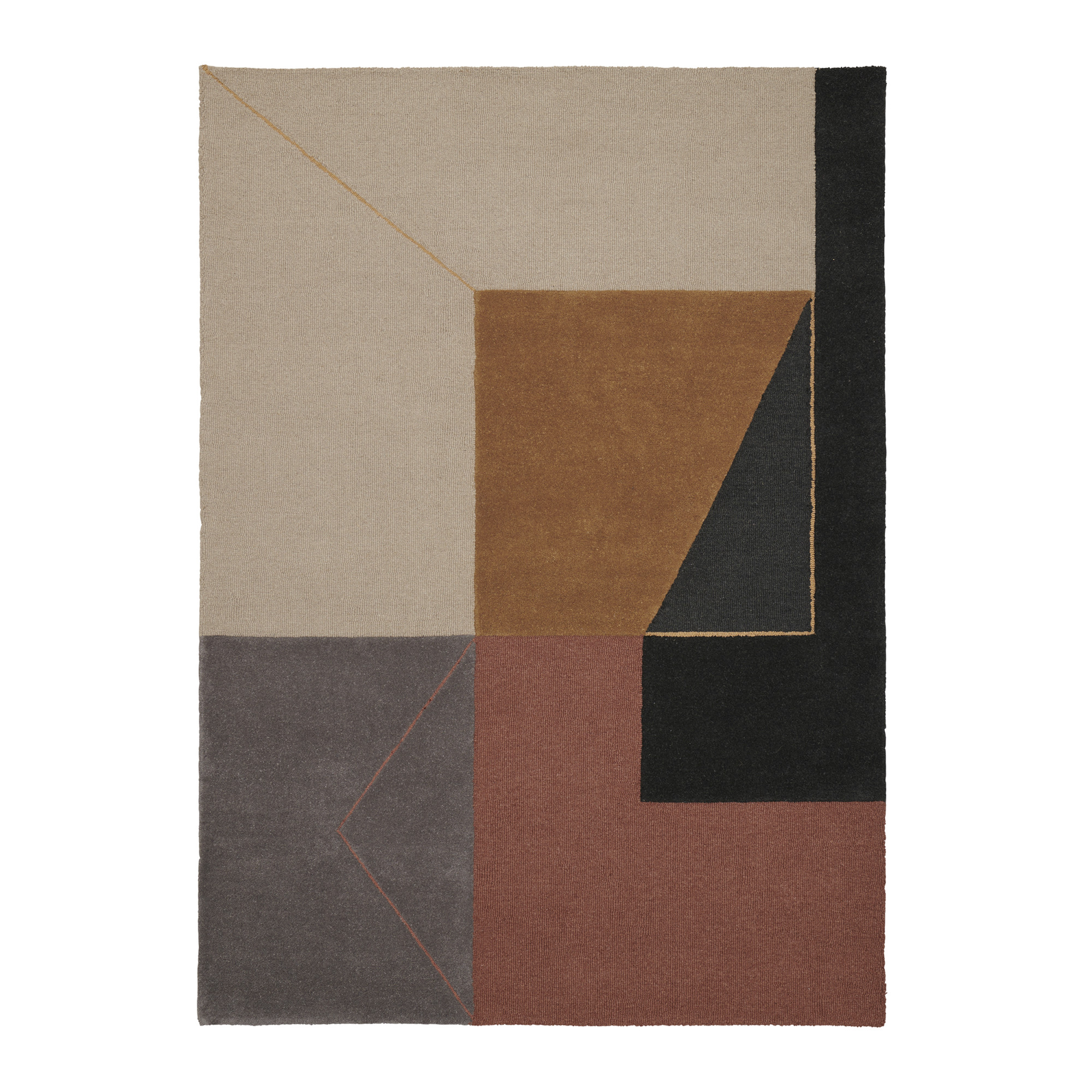 2638118944084 Ковер Magari mustard 200x300 LINIE DESIGN 