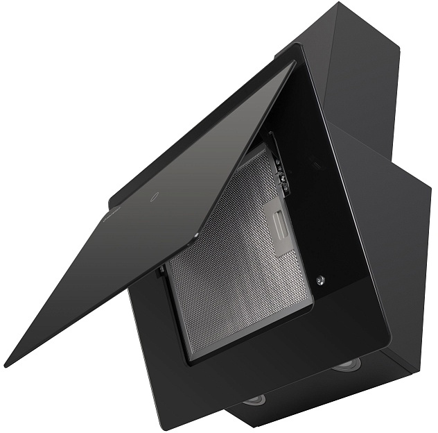 GRAMMY 60 GLASS Black Вытяжка grammy 60 черное стекло/ • тип: настенная• цвет: черный• управление: сенсорное• ширина, мм: 600• полная потребляемая мощность, вт: 190• количество скоростей: 3• максимальная производительность, м3/ч: 750• диаметр воздуховода Santreyd  - Вид №10