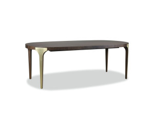 Деревянный выдвижной овальный стол