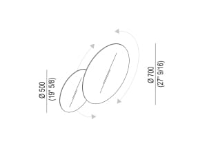 Зеркало со встроенным освещением In Stock Agape ARCH-00080804 - Вид №1