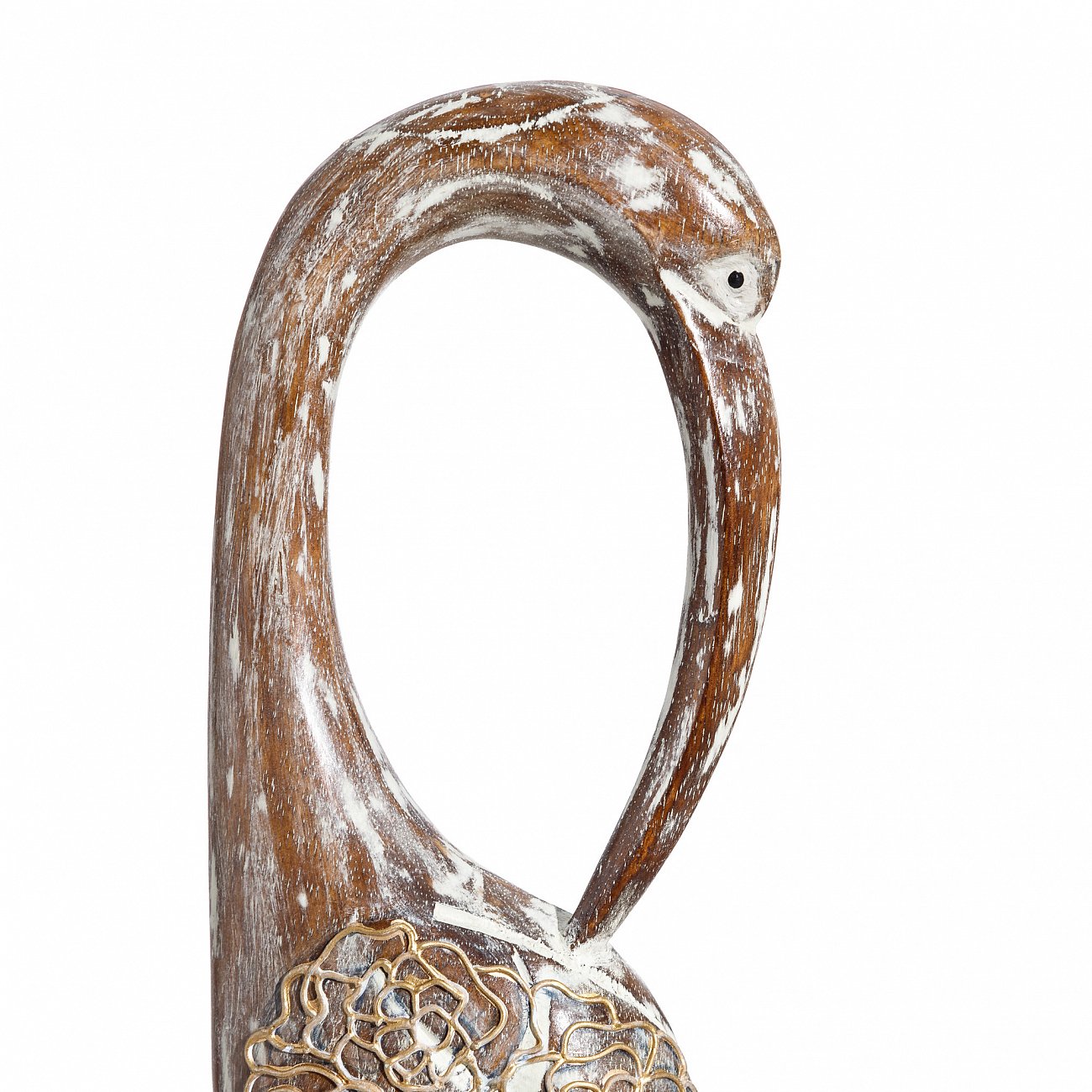 Фигурка деревянная бежевая 80 см "Цапля" TO4ROOMS  00-3839523 Бежевый  - Вид №3