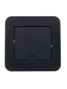 ASTI Выключатель проходной с подсветкой чёрный бархат