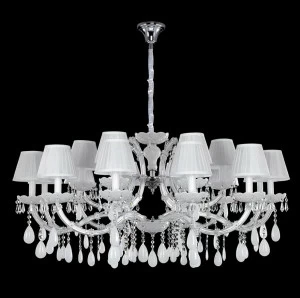 Подвесная люстра Crystal Lux Blanca SP18 белая CRYSTAL LUX ДИЗАЙНЕРСКИЕ, BLANCA 059427 Белый