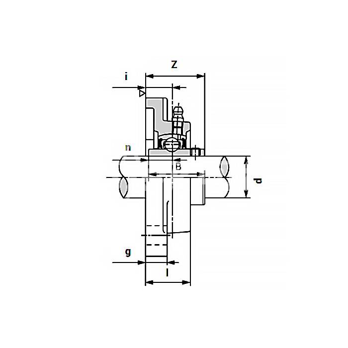 IS1982 Подшипниковый узел UCF211 ISKRA  - Вид №2