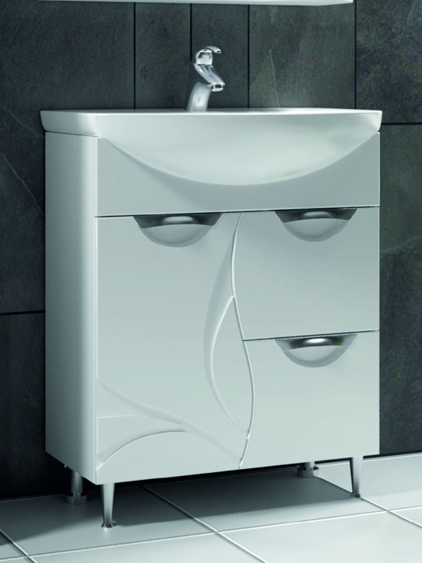 Тумба с раковиной Callao 700 new (Балтика)710⨉440⨉840 мм белый Santreyd sun-id-664575 - Вид №1