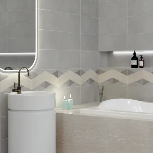Плитка настенная Mersey Wood1 A0554V24101 20x40 см 1.6 м² матовая цвет микс 89352889 STLM-2138666
