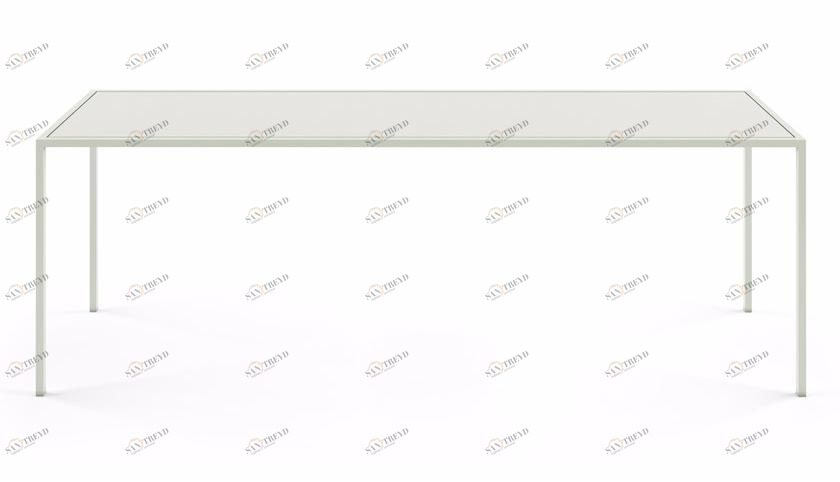 Alias Прямоугольный журнальный столик из стали с порошковым покрытием Flow bowl sun-id-1496949