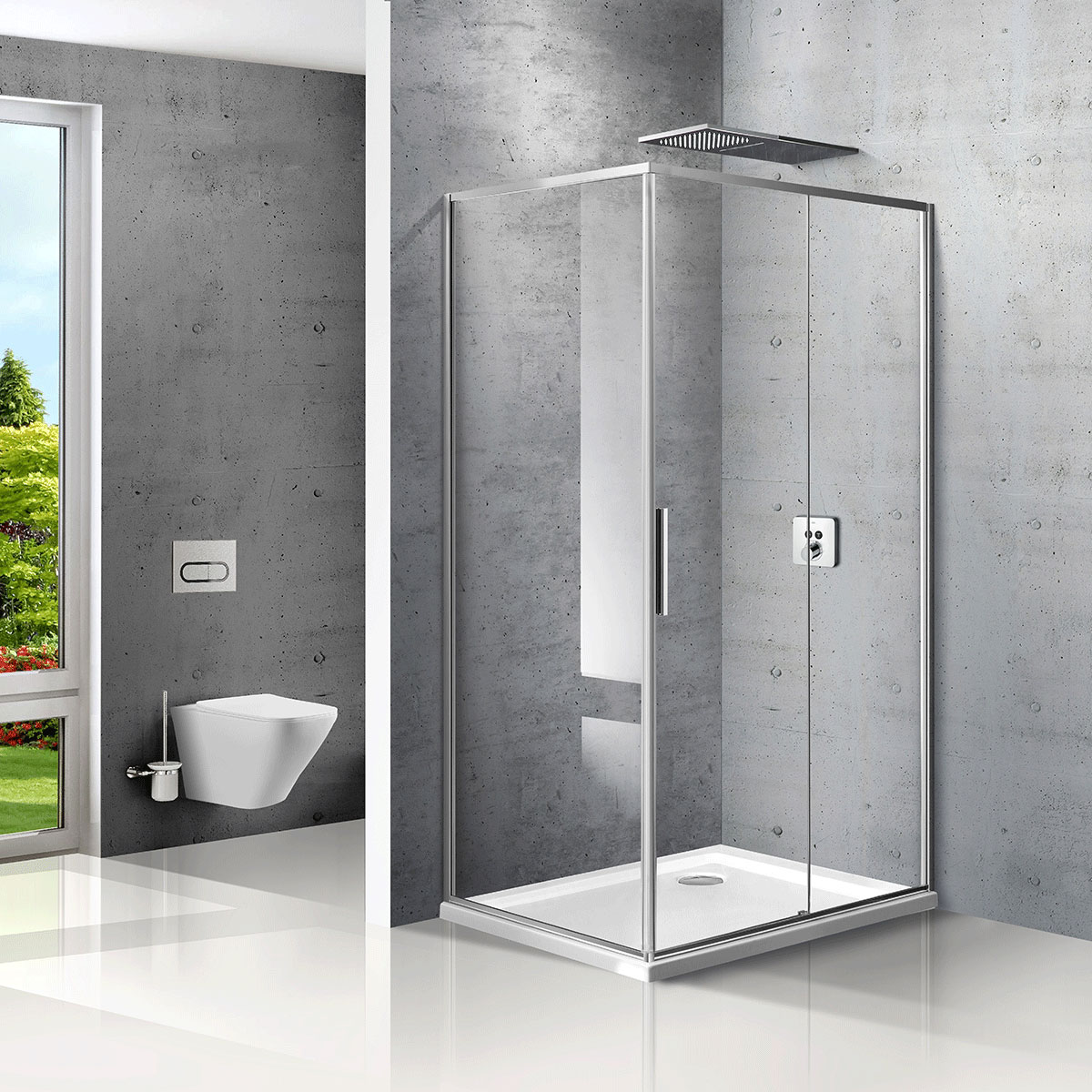 VSR-2SL9012CL-R Душевой уголок Vincea Slim Santreyd