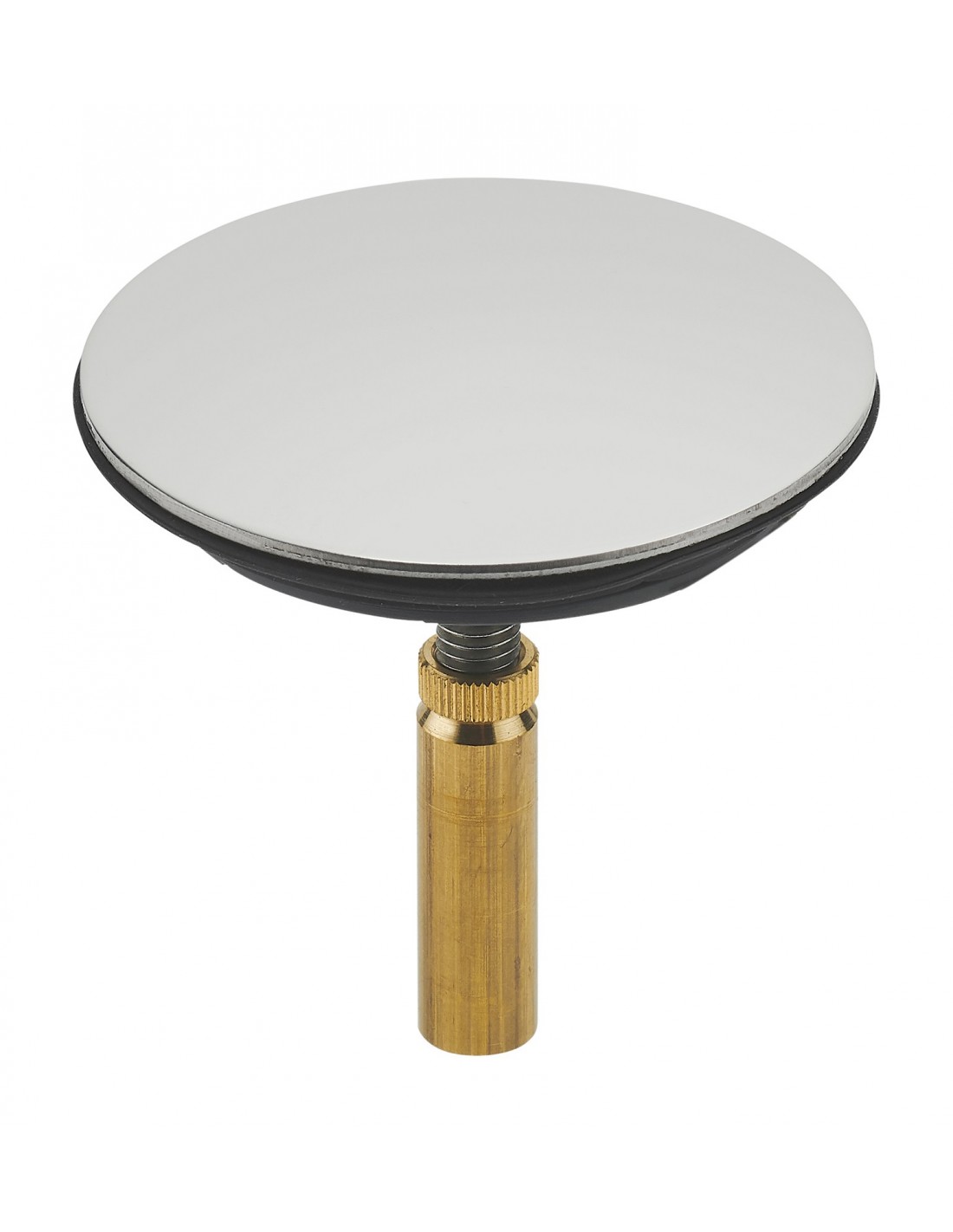 042200 000 01  Обратный клапан для слива ванны, Д. 44,5 мм, нержавеющая сталь Valentin Хром 