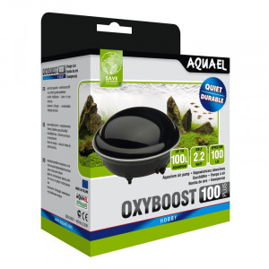 ПР0030285 Компрессор OXYBOOST 100 plus для аквариума до 100 л (100 л/ч, 2.2 Вт, 1 канал, нерегулируемый) AQUAEL