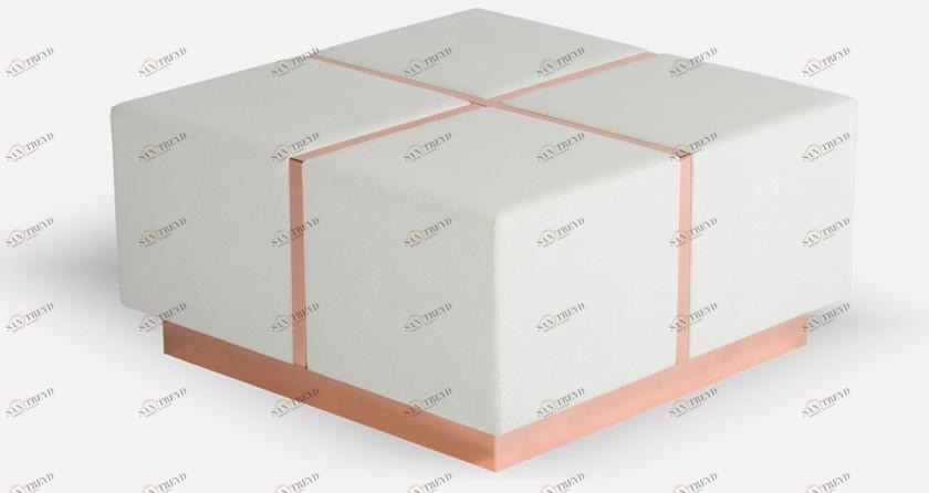 MORADA Квадратный кожаный журнальный столик  Dono ct 