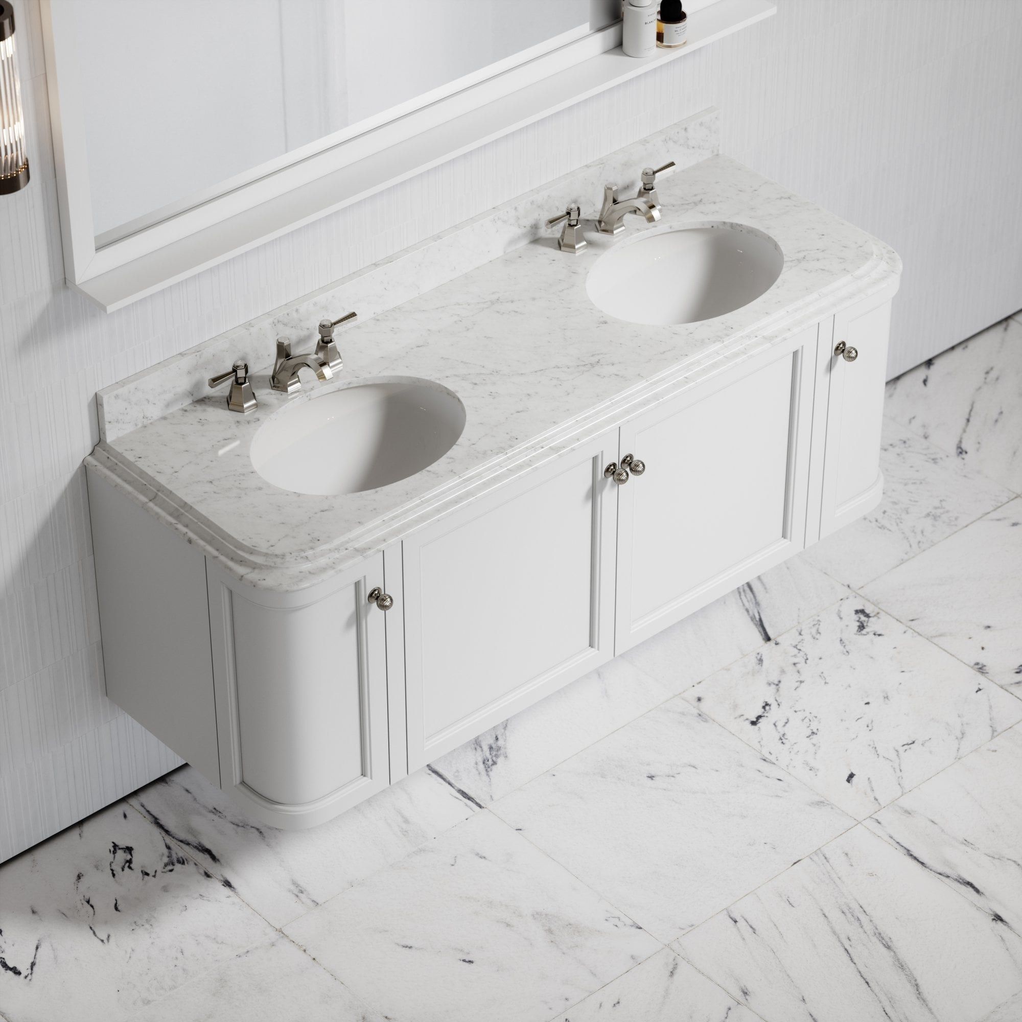 Деревянный подвесной двойной умывальник с дверцами LUSSO CHARSLEY ARCH-00152235 - Вид №5