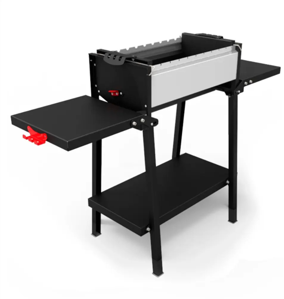 91136300 Мангал Крафтикс Сильвер на подставке Grillver сталь 86.50x44 см STLM-0496007