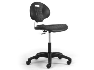 Полиуретановый регулируемый по высоте офисный стул со спинкой