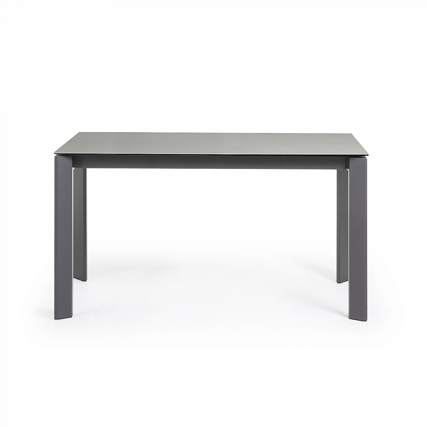 051230 Стол Atta 140 (200) x90 антрацит, серый, керамика La Forma Axis - Вид №1