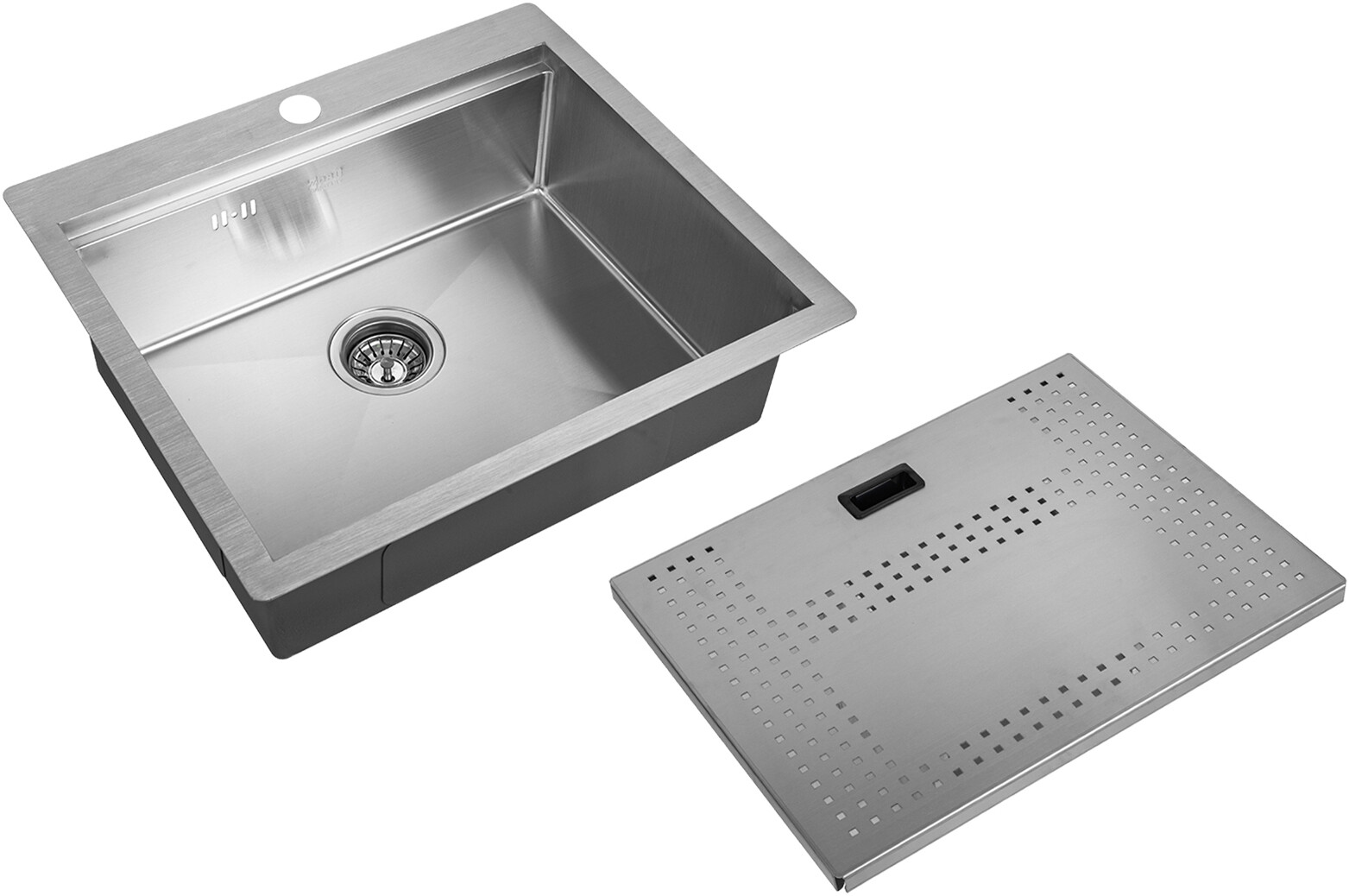 Мойка кухонная ZorG Master N ZM N-5952 из нержавеющей стали с накладкой, сталь