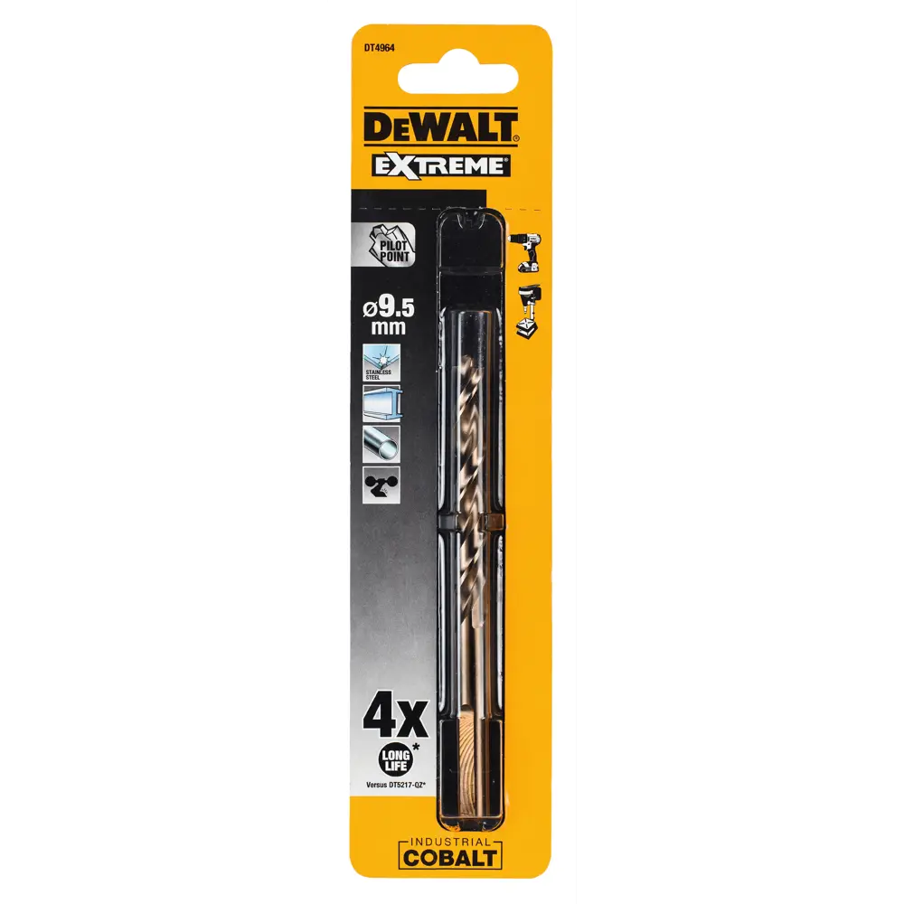 Сверло по металлу Dewalt 9.5х125 мм 18748341 STLM-2123833  - Вид №1