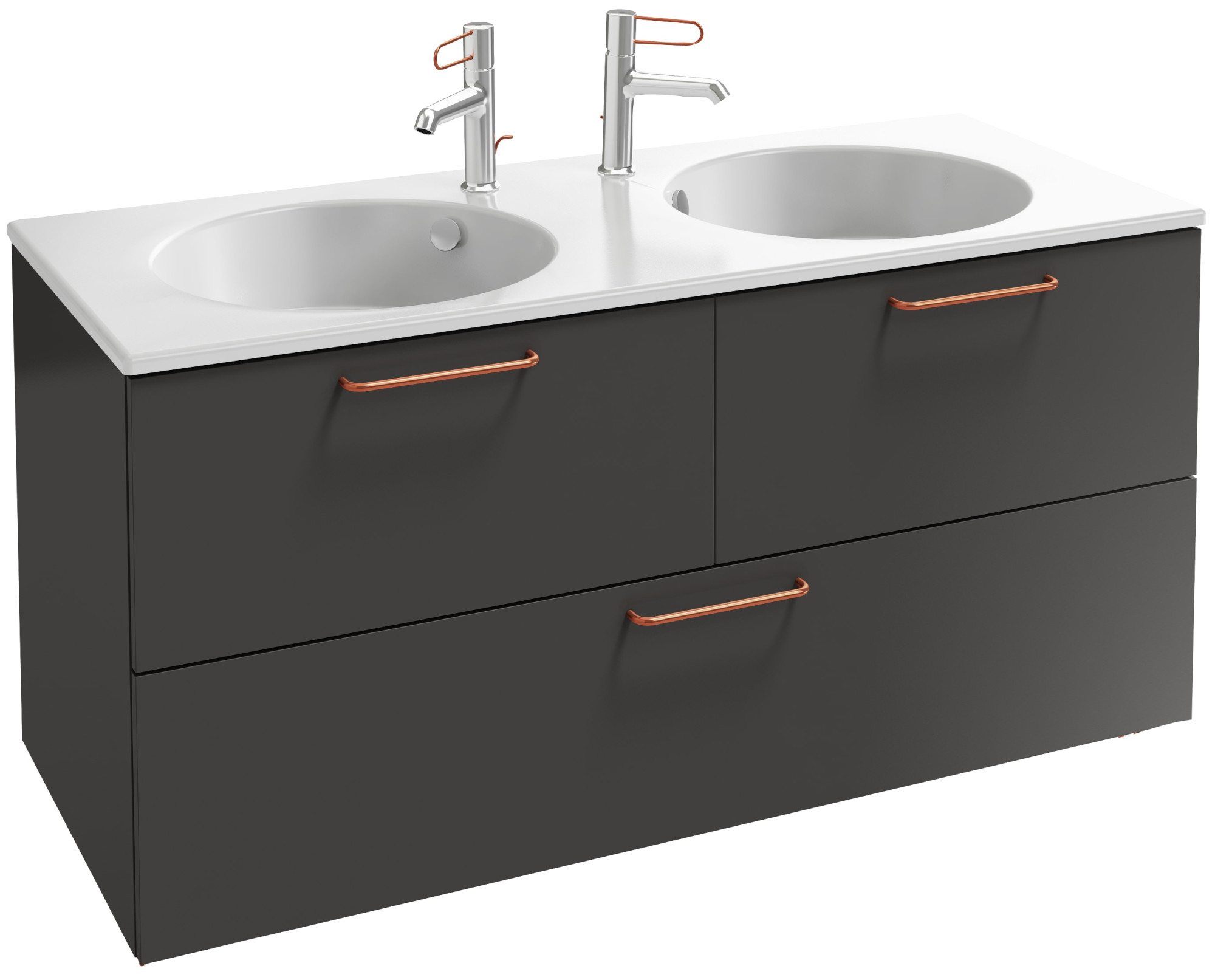 EB2545-R7-G1C Тумба под столешницу 120 см, 3 ящика, бронзовая ручка JACOB DELAFON ODÉON RIVE GAUCHE ODEON RIVE GAUCHE