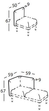 Sancal Модульный диван из ткани Mosaico sun-id-1465666 - Вид №4