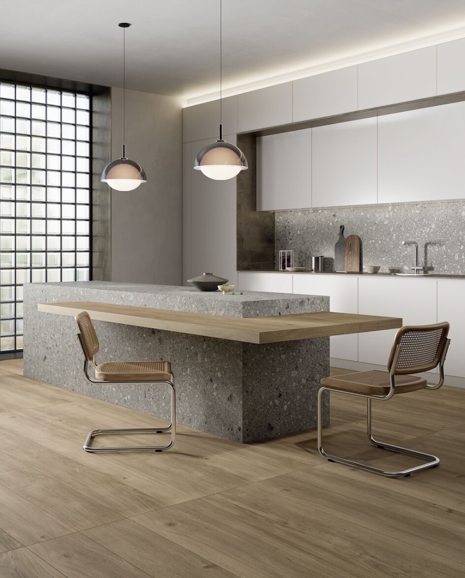 Кухонный топ из керамогранита с эффектом камня CERAMICA FONDOVALLE MYTOP ARCH-00029832 - Вид №1