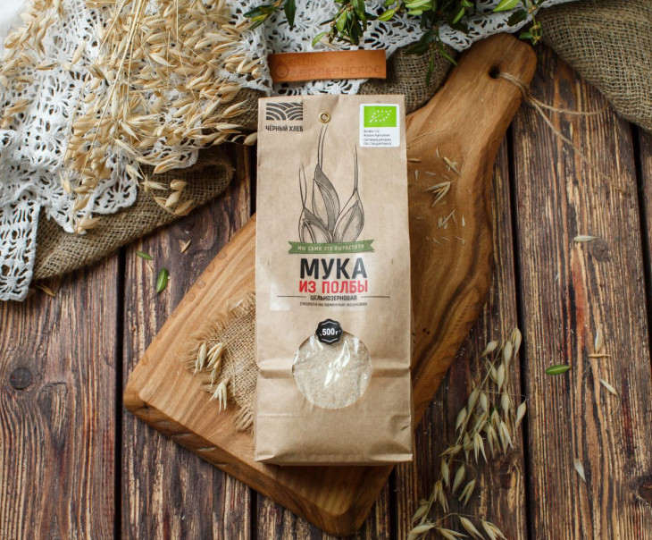 6384 Мука из полбы цельнозерновая Вкусляндия 