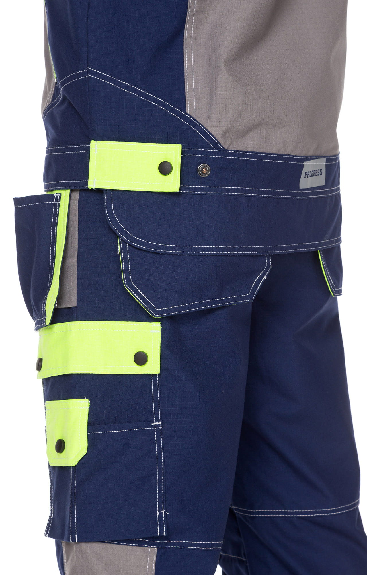 68849 Костюм "Прогресс" темно-синий с серым лимон  Летняя спецодежда  размер 60-62/182-188  - Вид №21