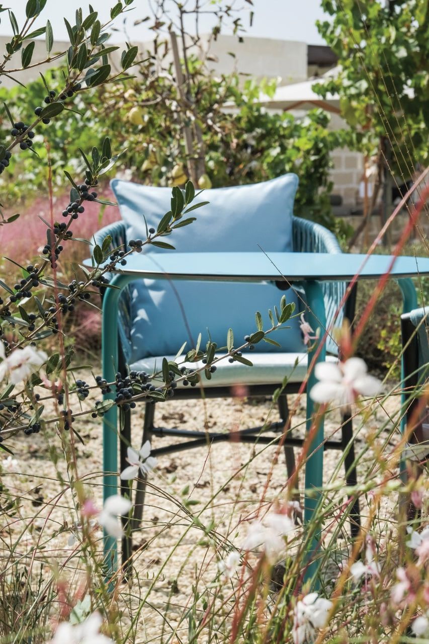 Круглый садовый стол HPL DRIGANI плоская поверхность ARCH-00147822 - Вид №1