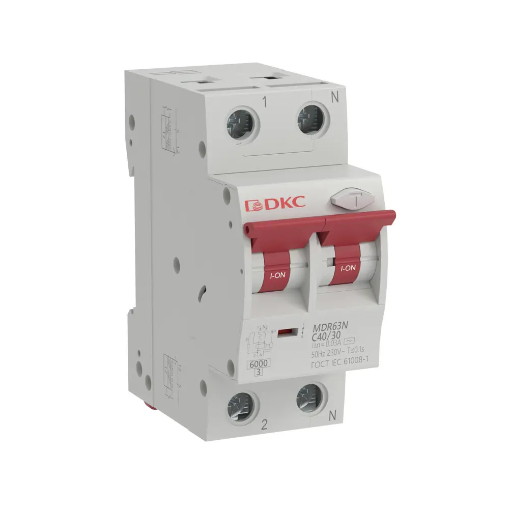 Дифференциальный автомат DKC Yon 2P C40А 30 мА 6 кА А STLM-2186899 - Вид №2