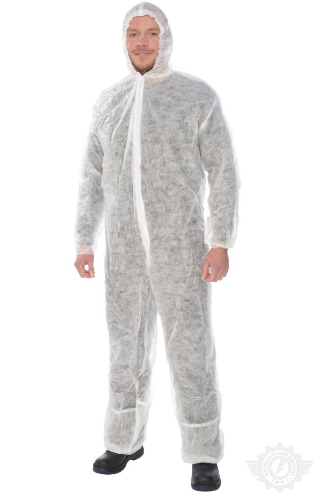 66294 Комбинезон одноразовый КАСПЕР  Одноразовая одежда размер 52-54 Спецодежда 
