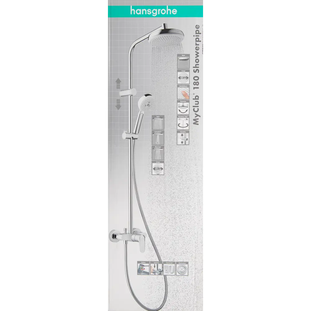 Душевая стойка Hansgrohe MyClub 180 3 режима 18866526 STLM-2132967  - Вид №13