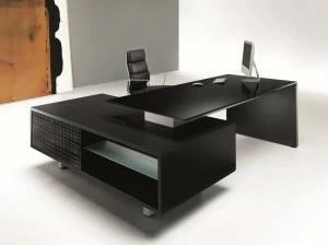 Ultom Лакированный письменный стол со встроенной полкой Modi