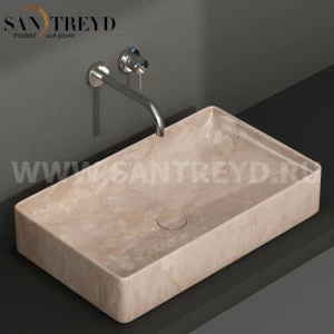 B6R63AB Накладная раковина на столешницу  прямоугольная Ceramica Globo T-EDGE