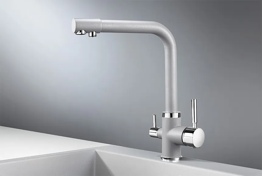 2015, АЛЮМИНИУМ, СМЕСИТЕЛЬ КУХОННЫЙ GRANULA 2015-ST76