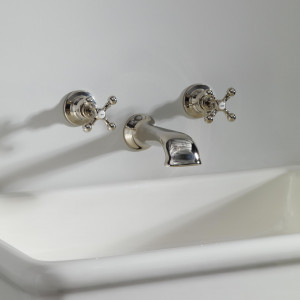 5-02-081 Настенный смеситель для раковины Soho на 3 отверстия - литой излив 170 мм Soho The water monopoly